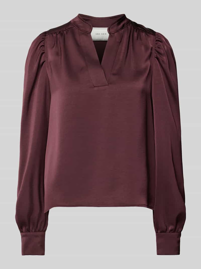 NEO NOIR Regular fit blouse met V-hals model 'Rosslyn'