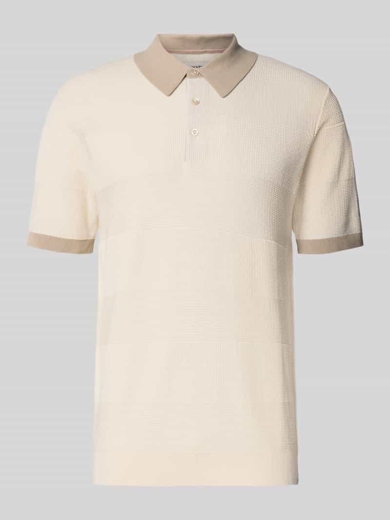Scotch & Soda Regular fit poloshirt met structuurmotief
