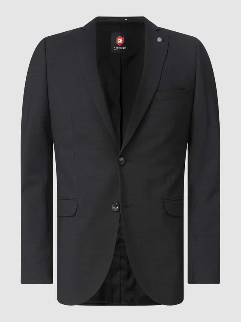 slim fit 2-knoops colbert met stretch model 'Caden'