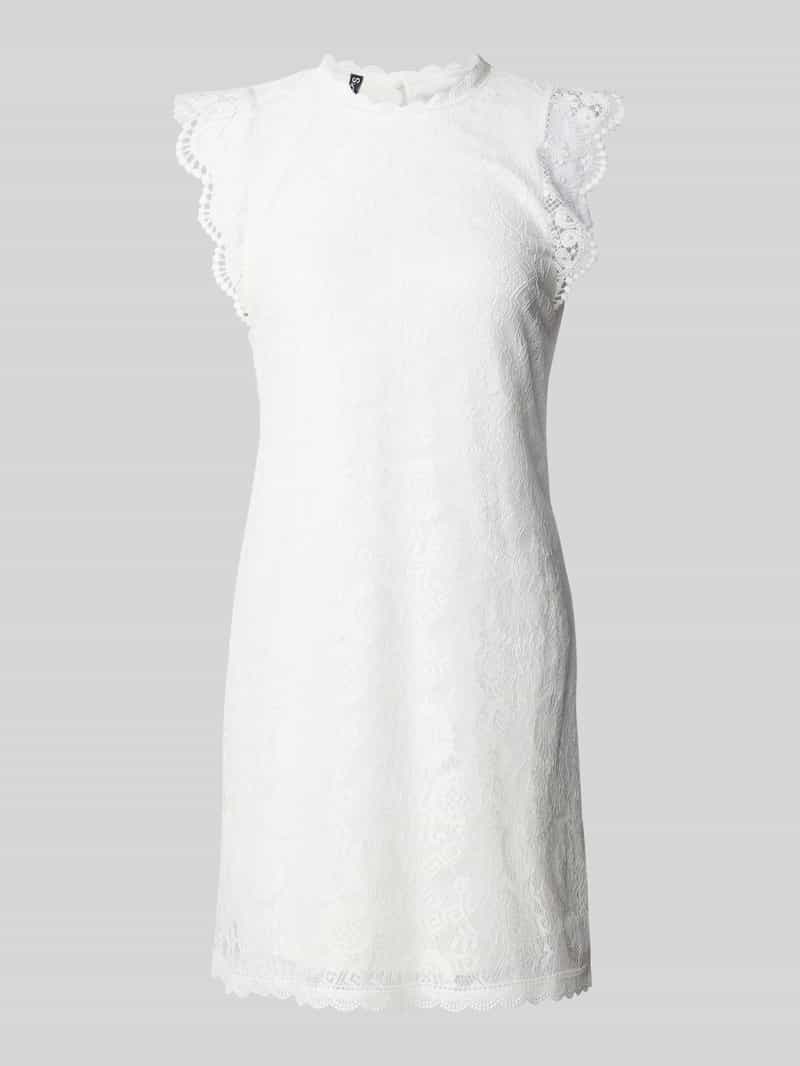 Pieces Kanten jurk met ronde hals, model 'OLLINE'