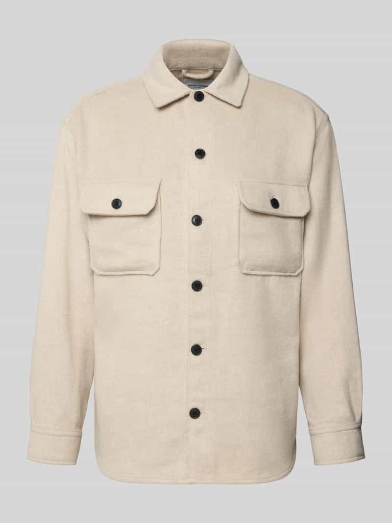 jack & jones Regular fit overhemdjack met borstzakken model 'BRADLEY'