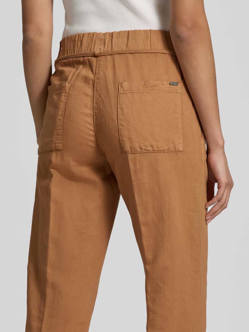 TONI Stoffen broek met elastische band en strikceintuur