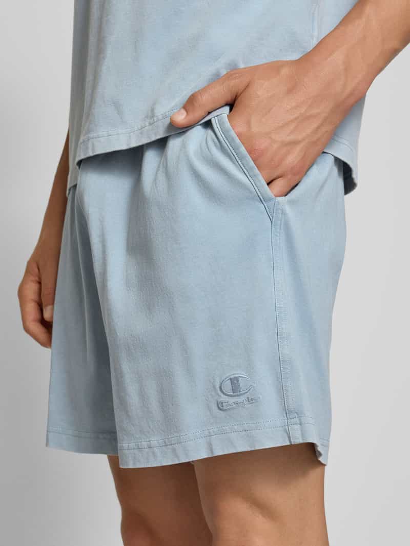 Champion Korte regular fit broek met labelstitching
