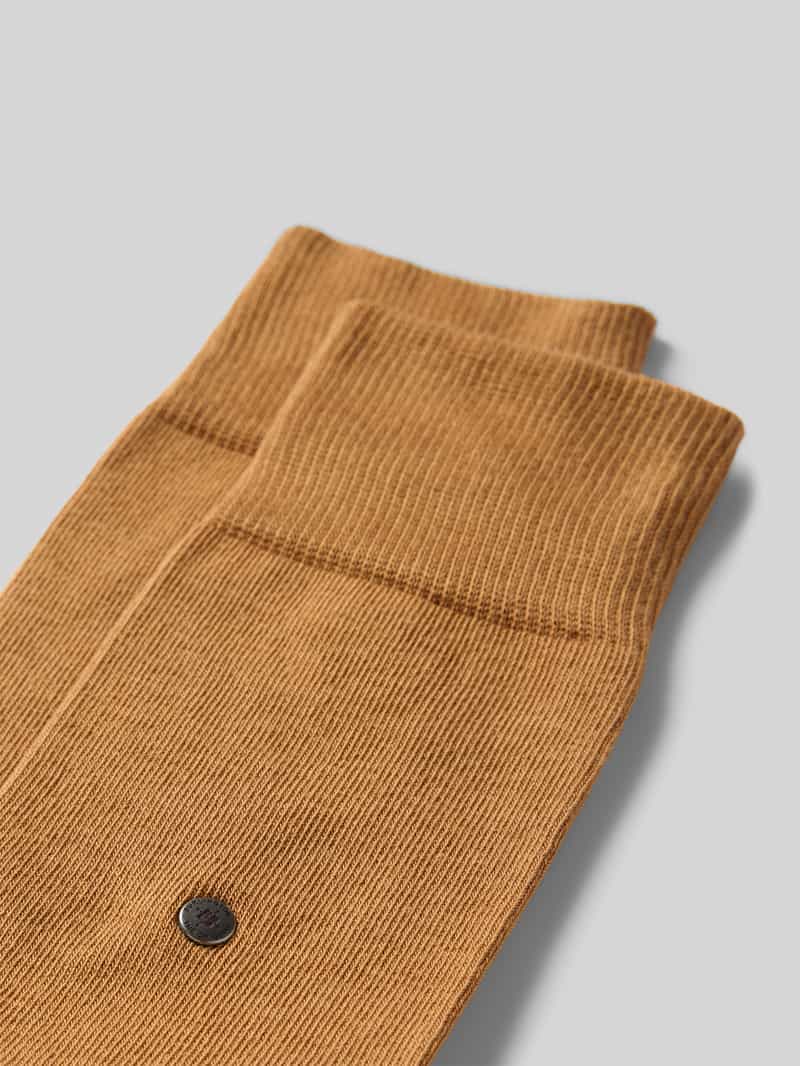 Burlington Sokken met labeldetails in een set van 2 paar