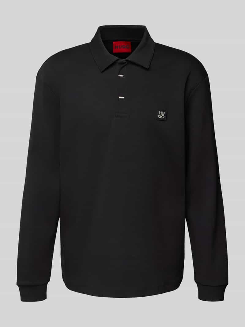 HUGO Poloshirt met labeldetail model 'Dargenpolo'