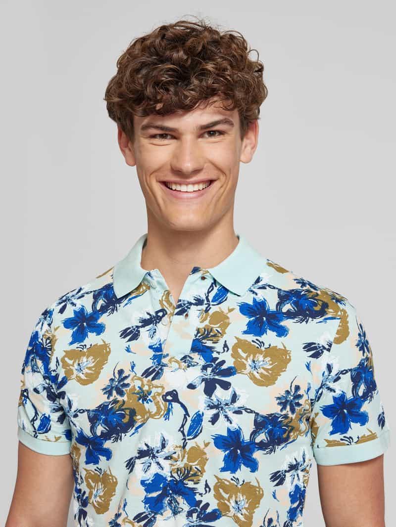 Blend Regular fit poloshirt met ribboorden model 'EDI'