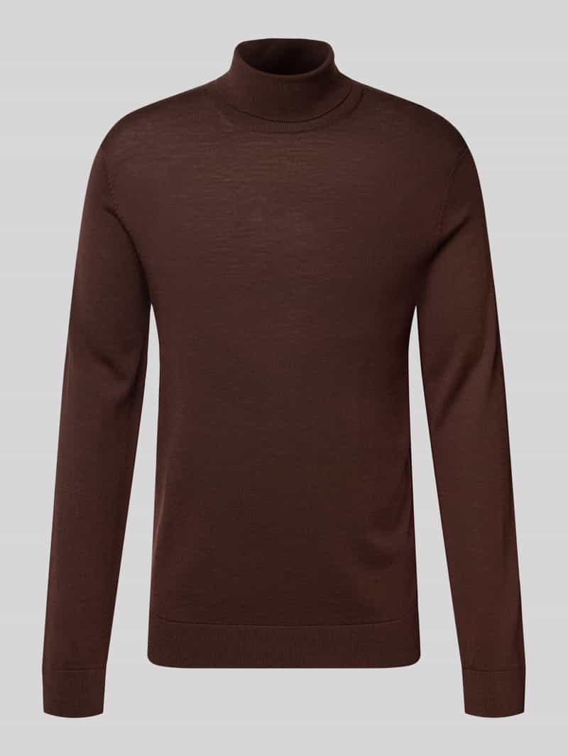 Selected Homme Regular fit coltrui van zuivere wol model 'TRAY'