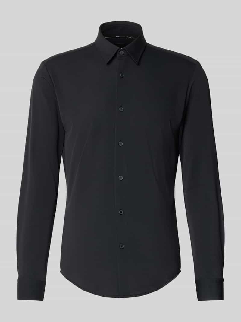 Boss Slim fit zakelijk overhemd met kentkraag model 'ROAN'