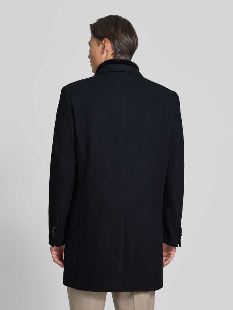 HECHTER PARIS Regular fit lange jas van wolmix
