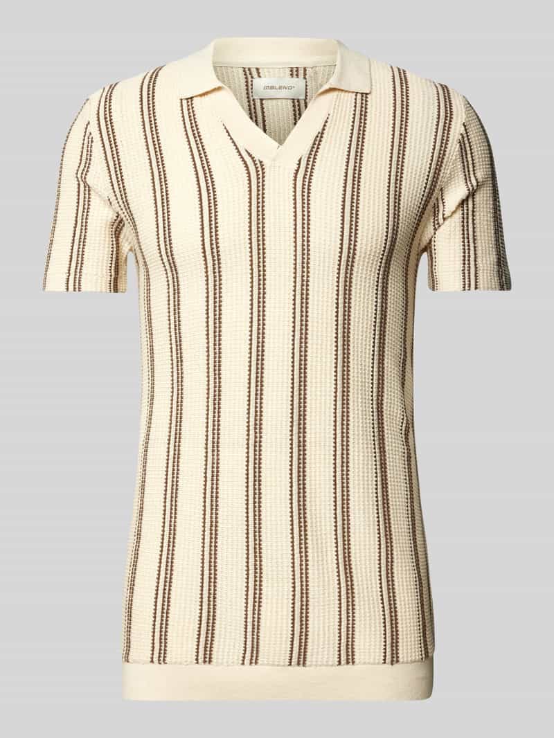 Blend Slim fit poloshirt met ribboorden model 'BHAMOS'
