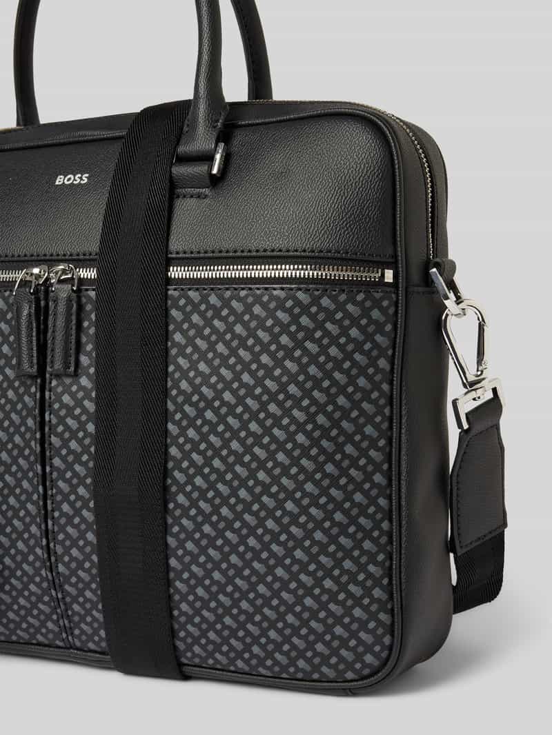 Boss Laptoptas met labeldetail model 'Zair'