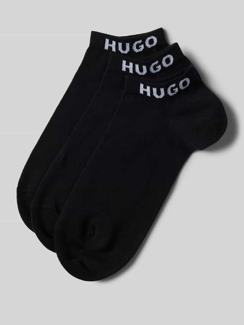HUGO Sokken met labelprint in een set van 3 paar