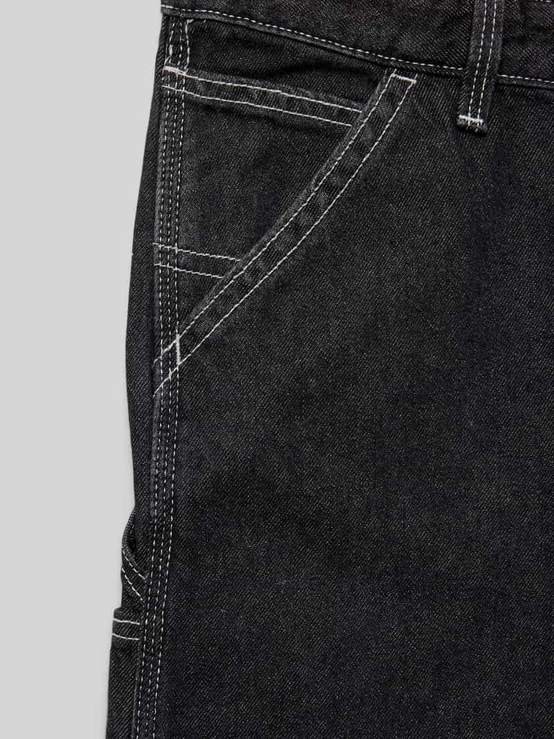 jack & jones Straight leg jeans met labelpatch model 'ALEX CARPENTER'