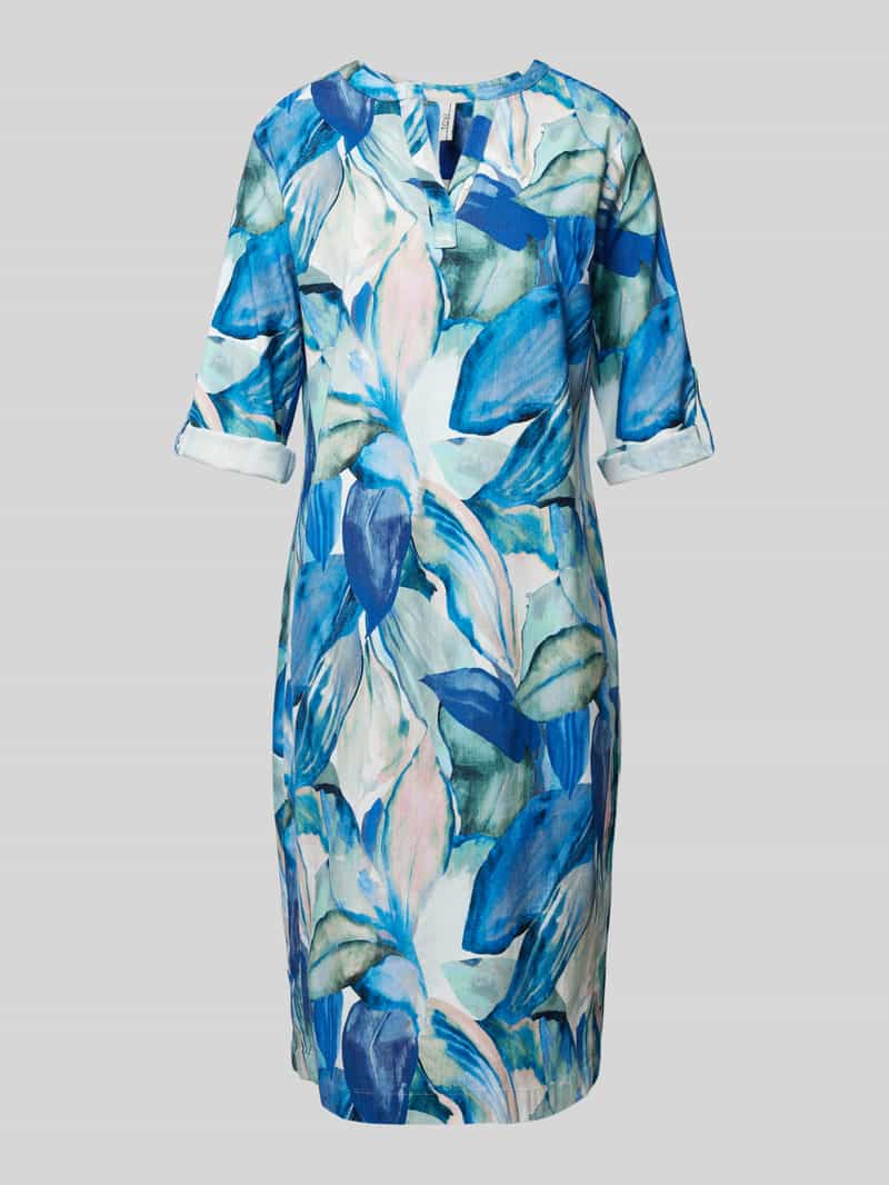 Knielange tuniekjurk met verstelbare mouwlengte TONI