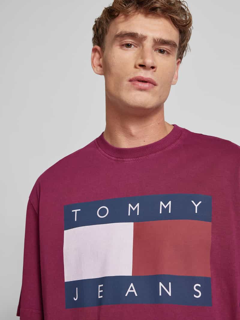 Tommy Jeans T-shirt met labelprint