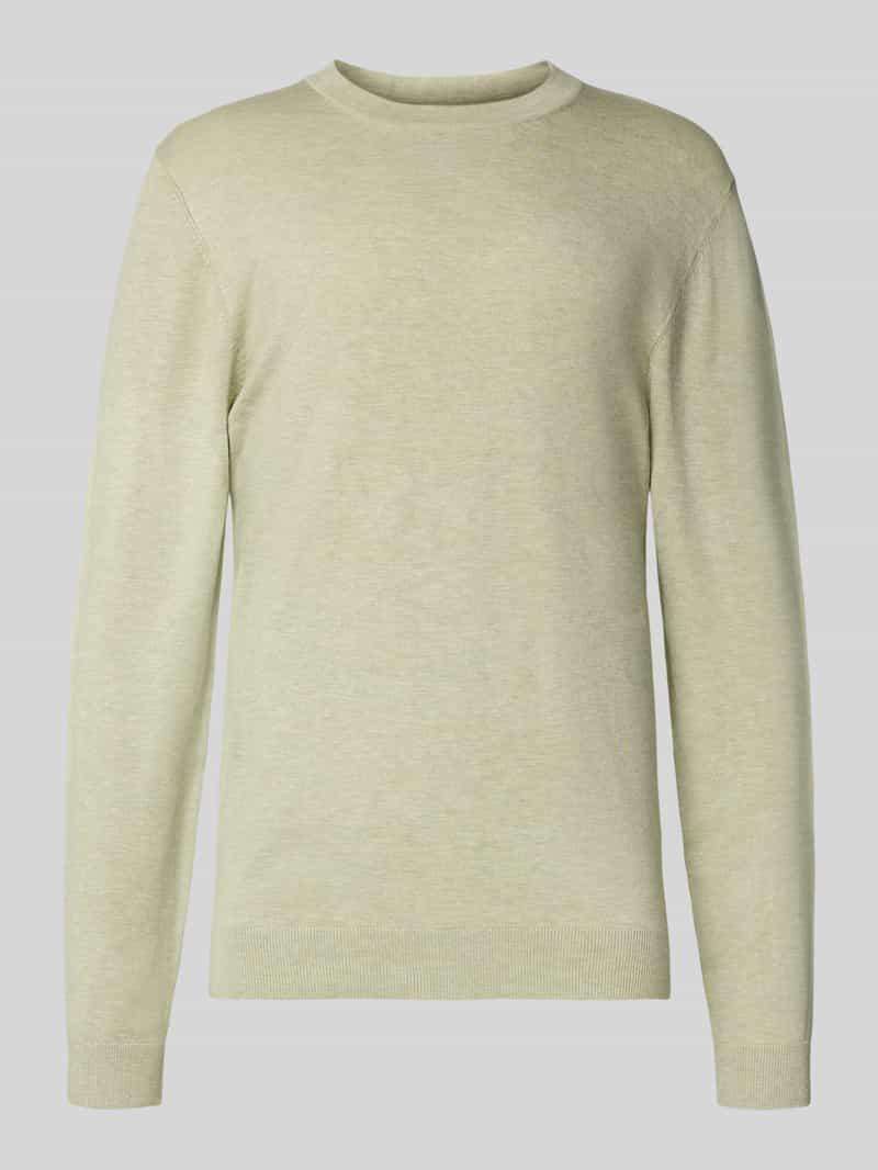 Gebreide pullover met ribboorden