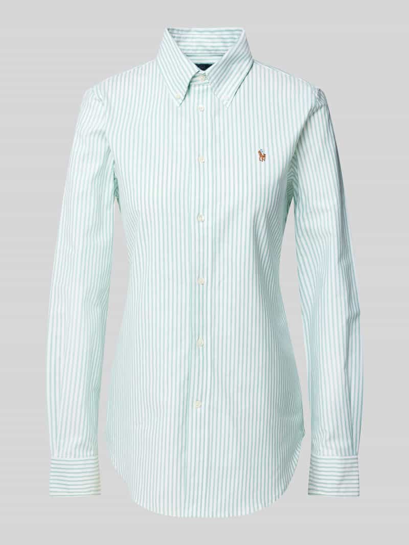 Polo Ralph Lauren Slim fit overhemdblouse met logostitching