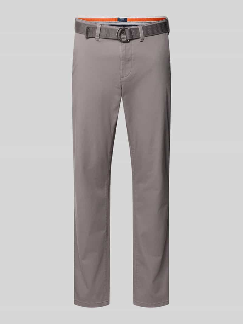 MCNEAL Slim fit chino met riem