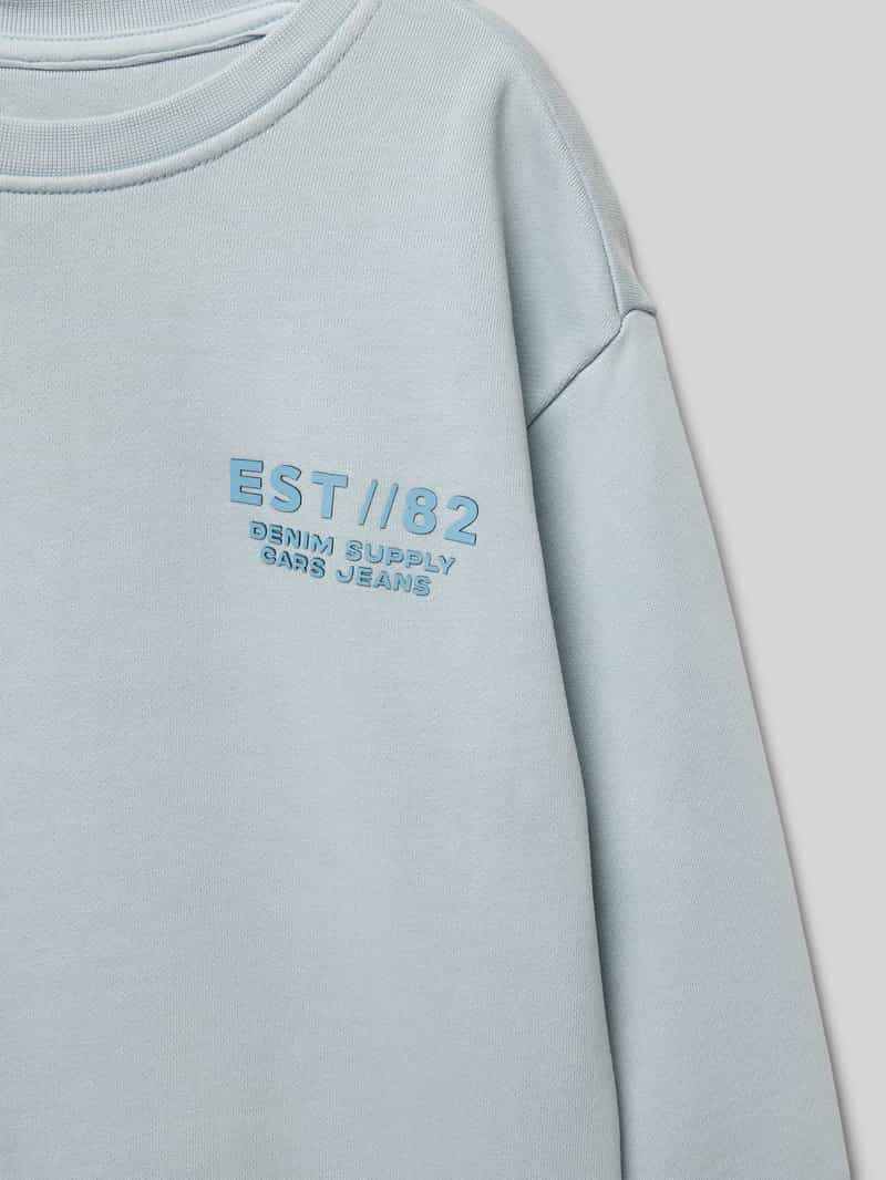CARS JEANS Sweatshirt met labelprint model 'REWNAC'
