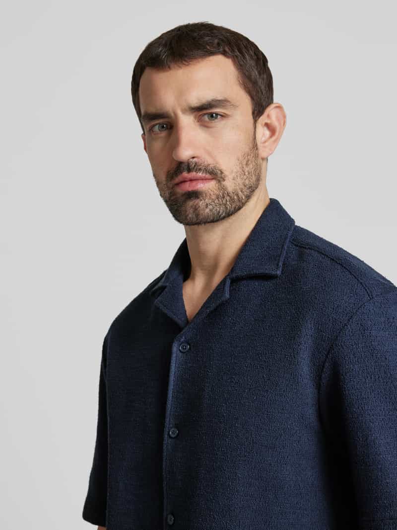 Boss Poloshirt met V-hals model 'LARS'