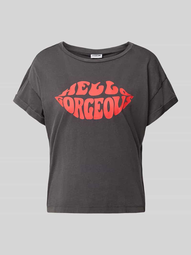 Noisy May T-shirt met labelprint model 'BOHDI'
