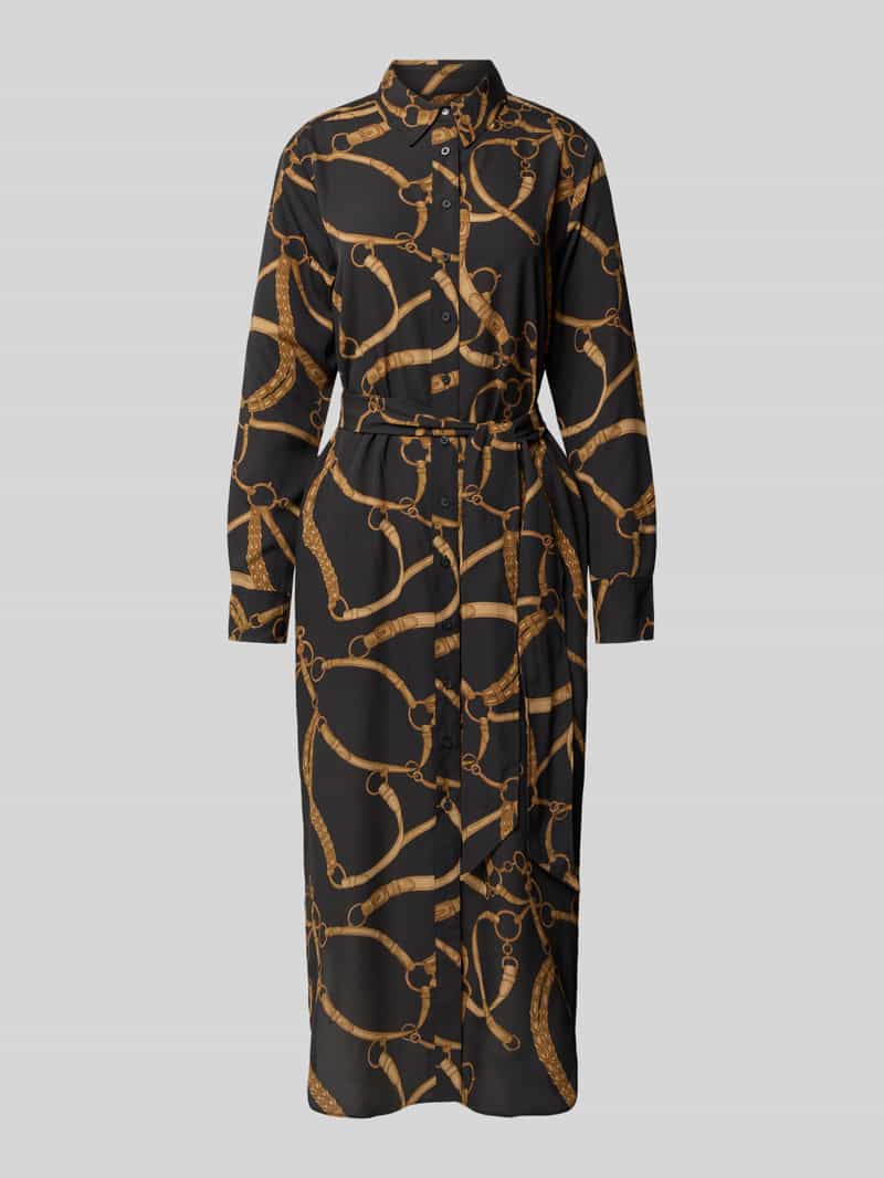 Lauren Ralph Lauren Midi-jurk met blousekraag model 'SHADNY'