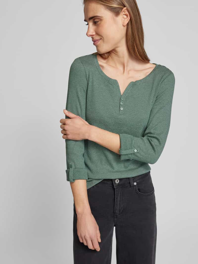Tom Tailor Regular fit shirt met lange mouwen en biologische katoen