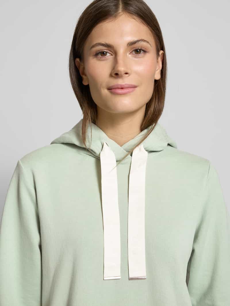 Marc O'Polo Relaxed fit hoodie van puur katoen met gepeacht oppervlak