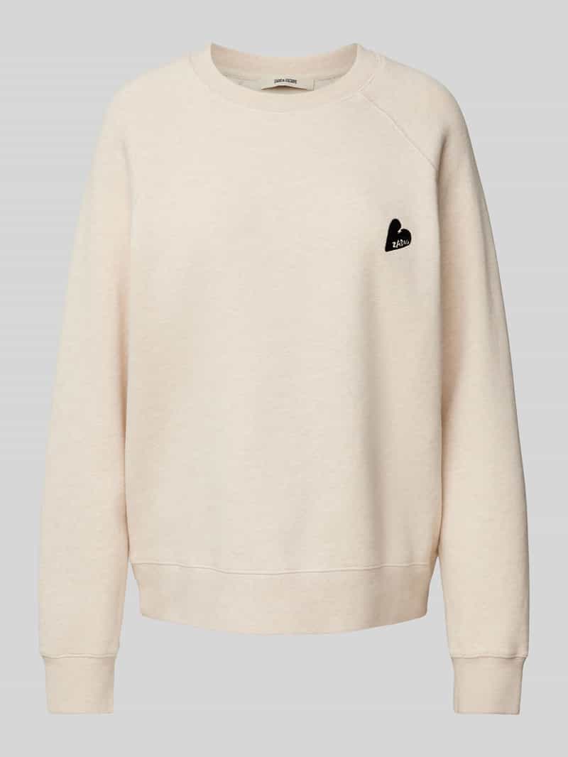 Zadig & Voltaire Sweatshirt met raglanmouwen model 'UPPER MO HEART ZADIG'