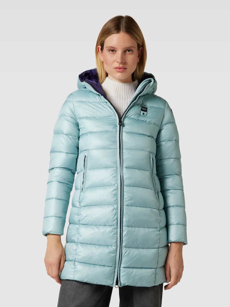 Lange jas met doorgestikte naden Blauer Usa