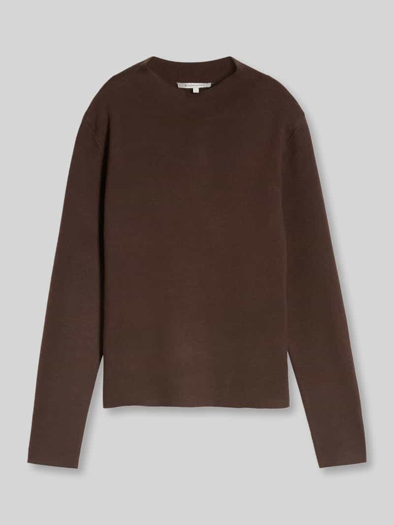 Tom Tailor Denim Pullover met mock neck