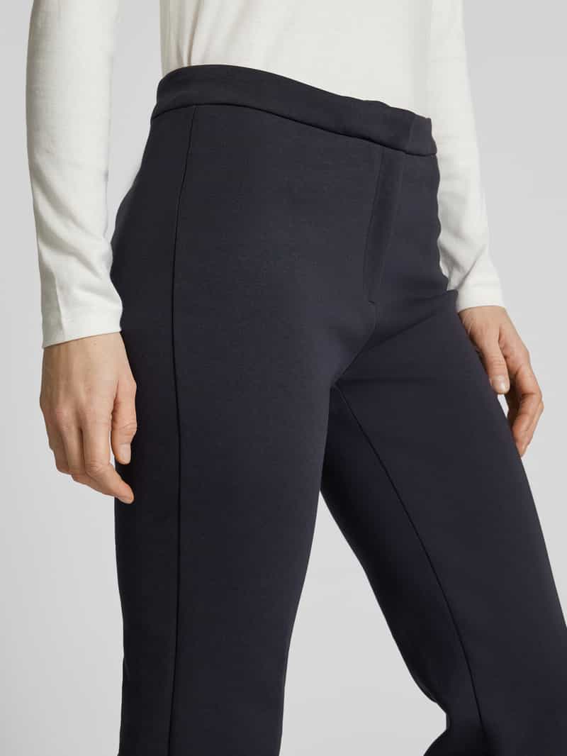 Marc O'Polo Regular fit stoffen broek van katoenmix met persplooien