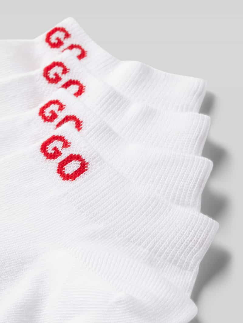 HUGO Sokken met labelprint in een set van 4 paar