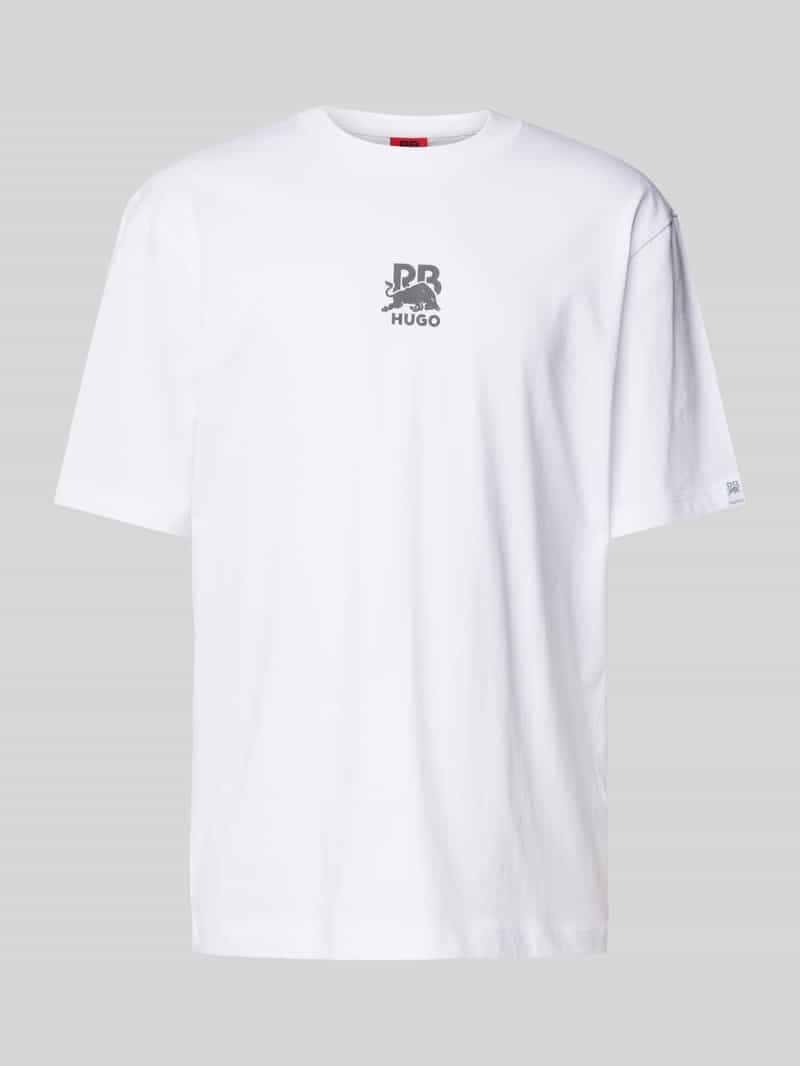 HUGO T-shirt met labelprint model 'Deckies'