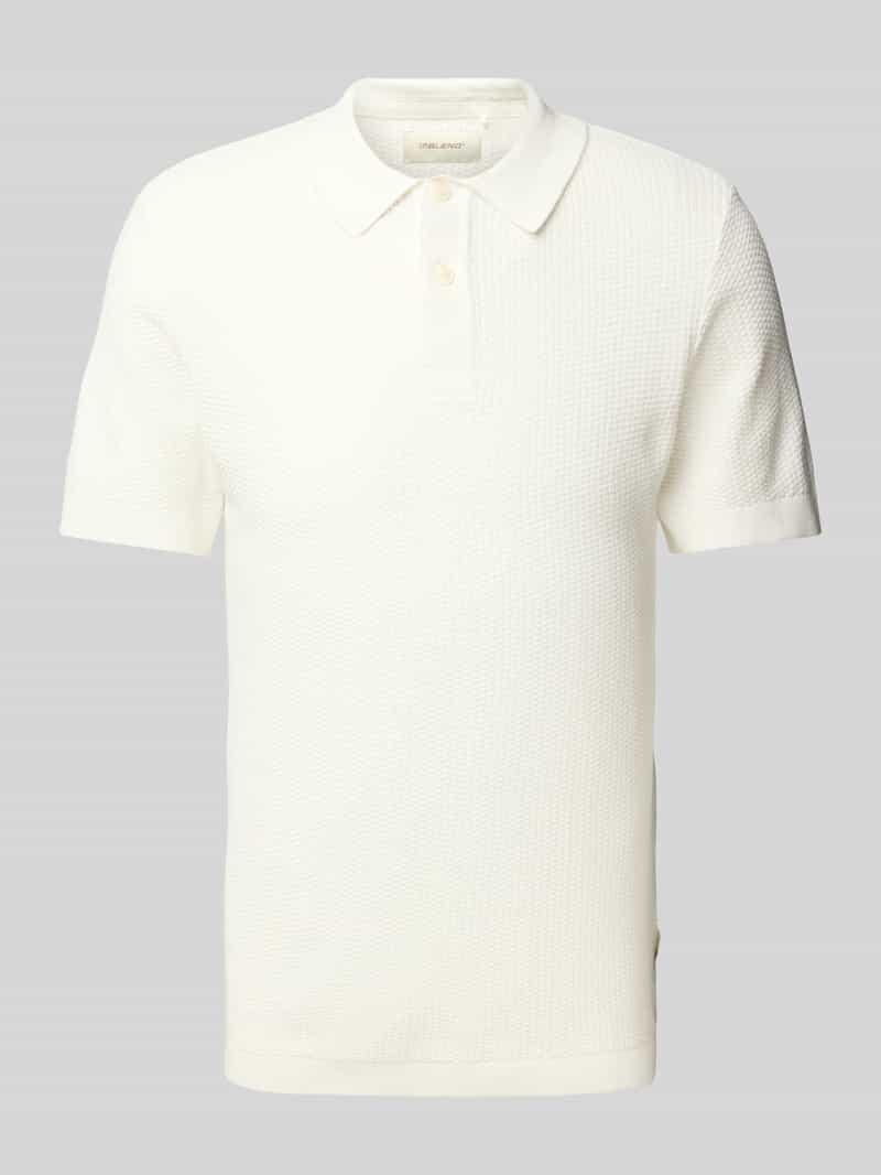 Blend Super skinny fit poloshirt met structuurmotief model 'AIDEN'