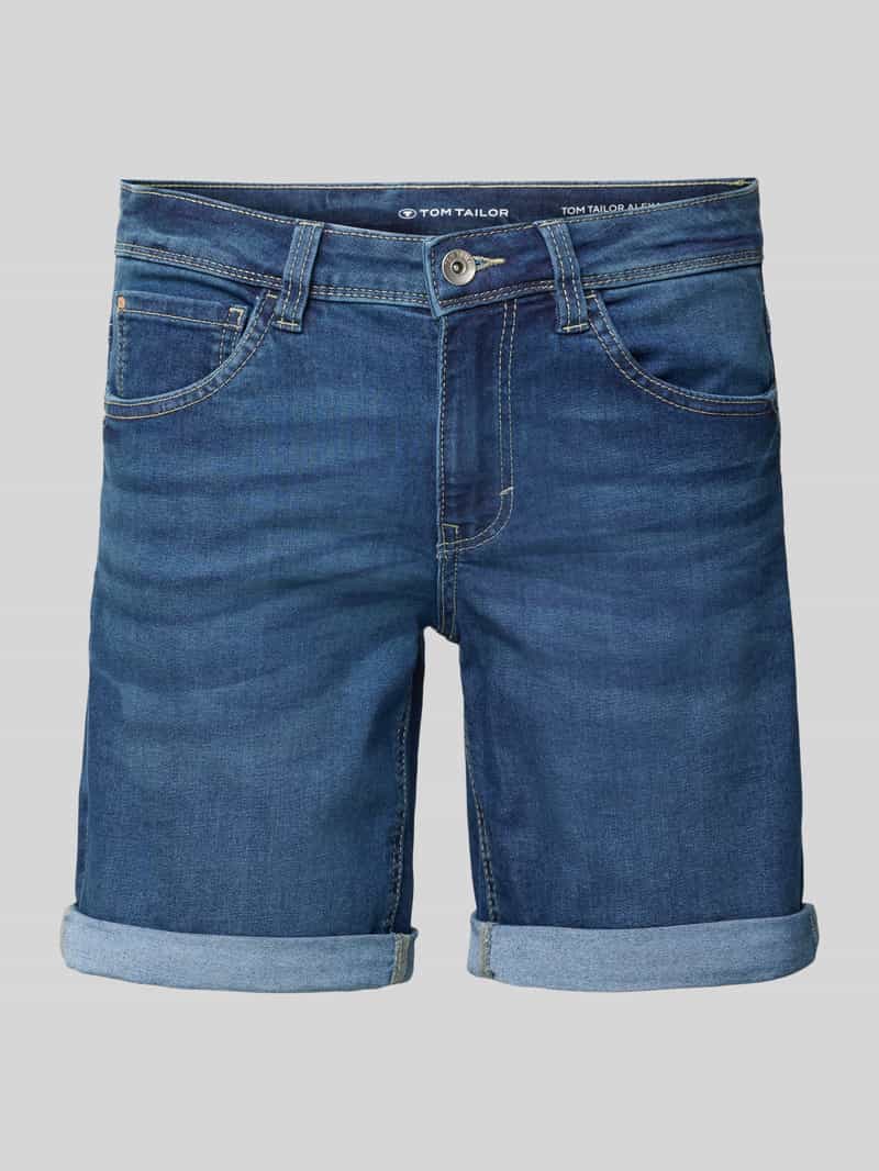 Tom Tailor Slim fit korte jeans van katoenmix model 'ALEXA'
