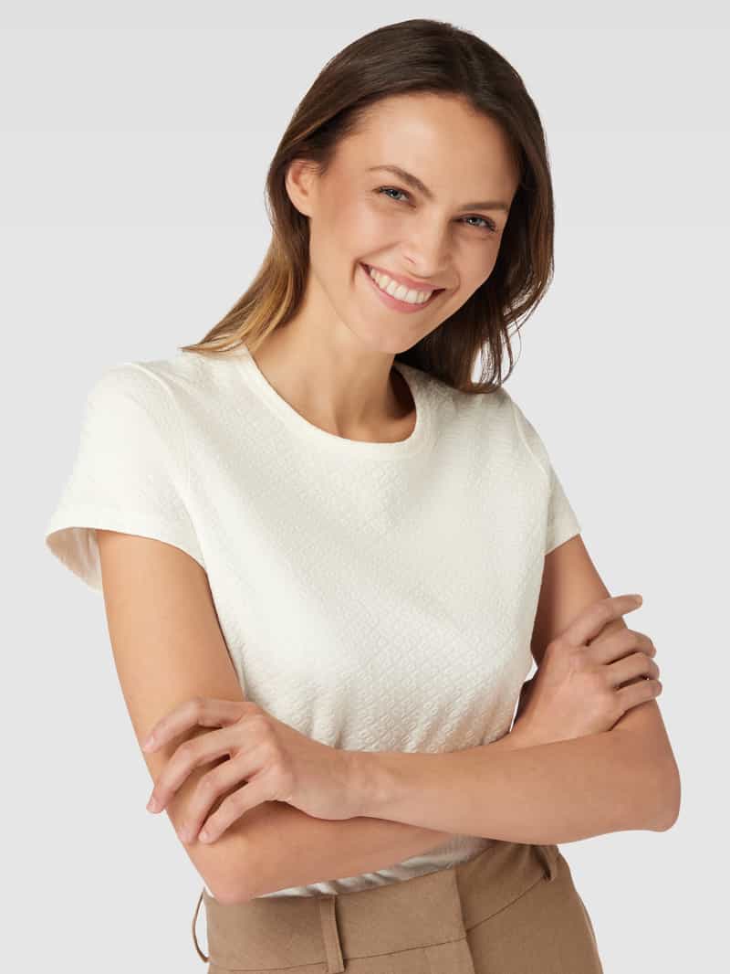 Boss T-shirt met structuurmotief model 'Eventsy'