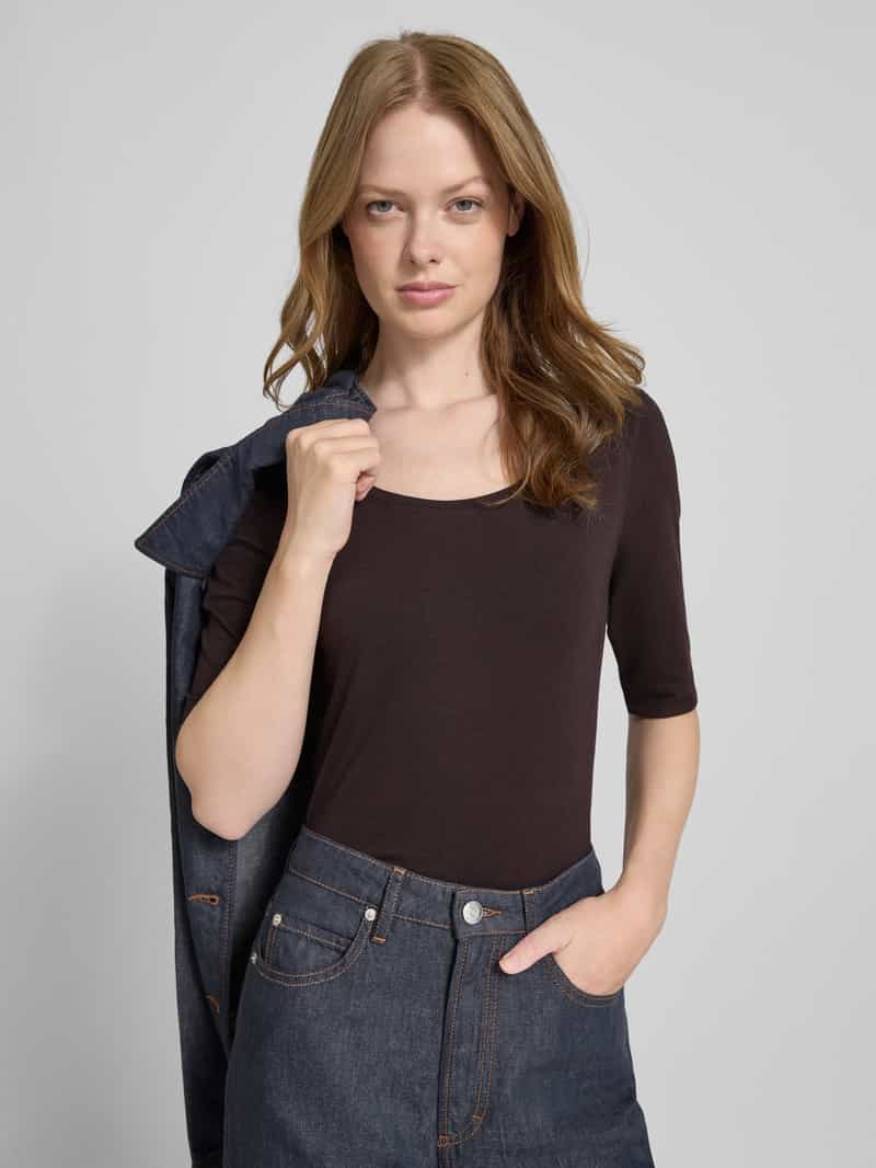 Opus T-shirt met ronde hals en 1 2-mouwen