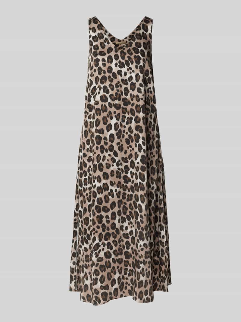 Smith and Soul Knielange jurk van viscose met V-hals
