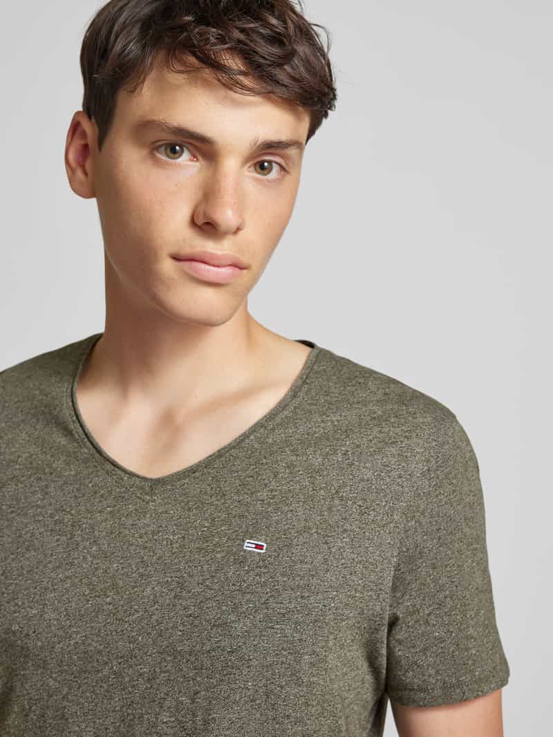 Tommy Jeans T-shirt met labelstitching