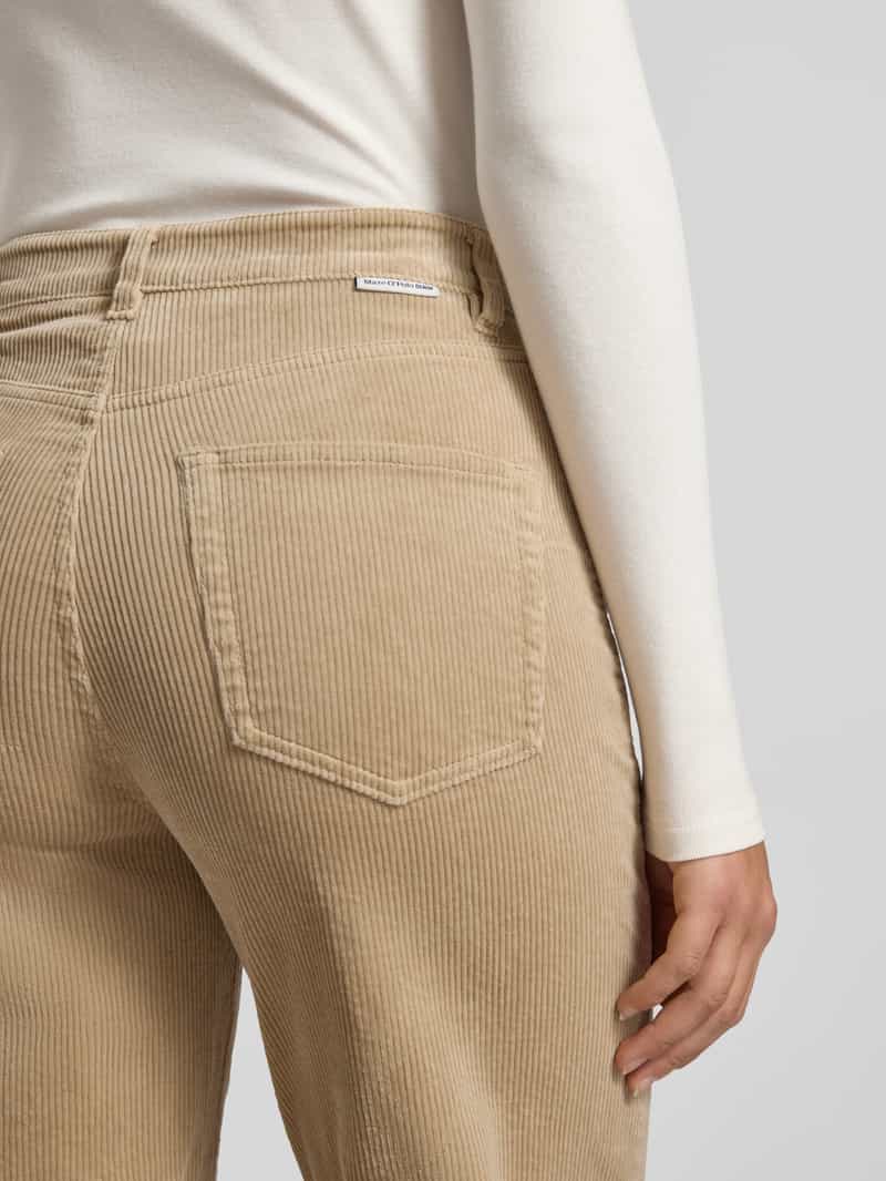 Marc O'Polo DENIM Wide leg corduroy broek van katoenmix