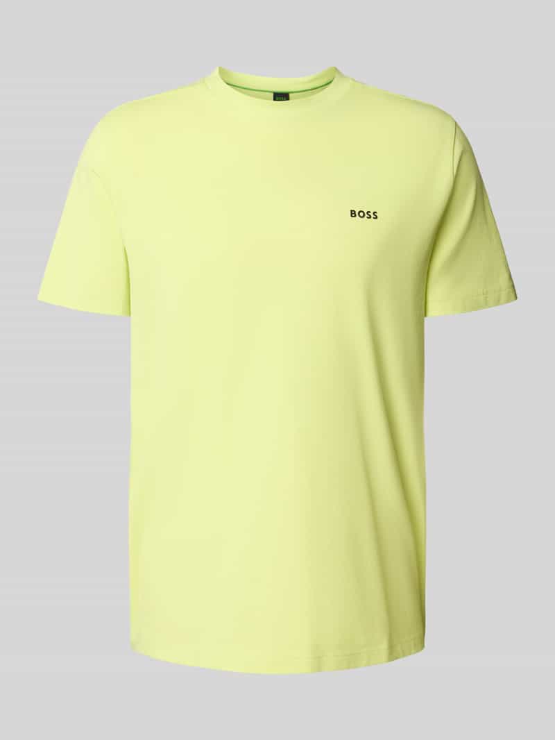 BOSS Green Regular fit T-shirt van katoenmix