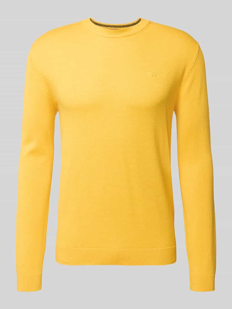 Tom Tailor Regular fit gebreide pullover van zuiver katoen