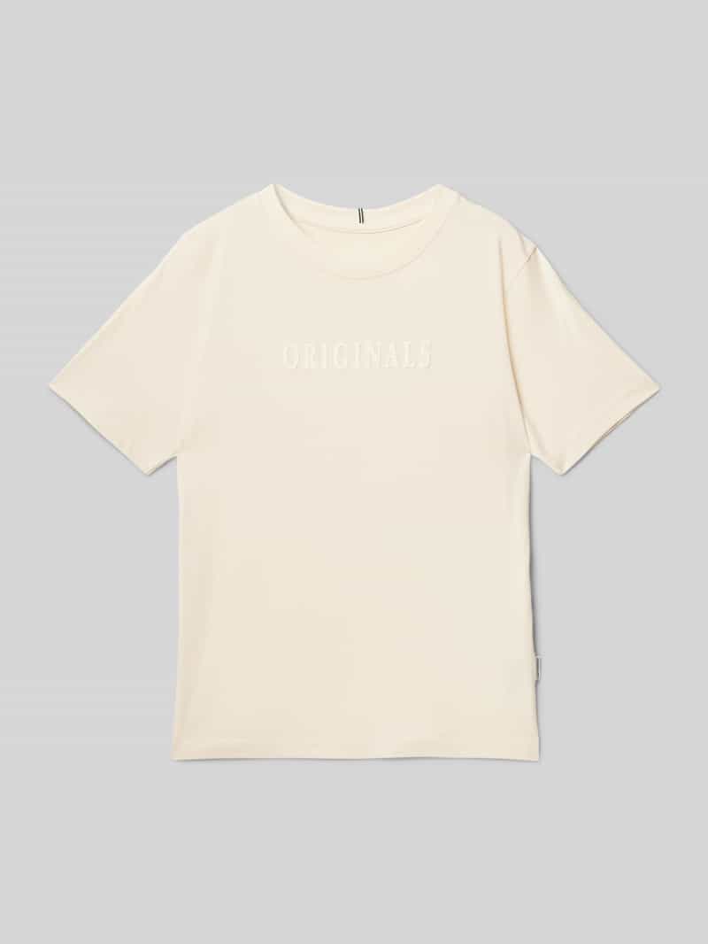 jack & jones T-shirt met labelprint model 'FREDERIKSBERG'