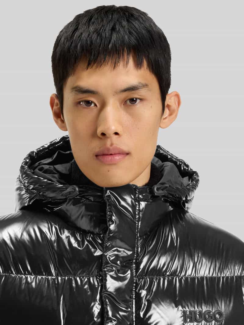 HUGO Regular fit gewatteerd jack met capuchon model 'BARO'