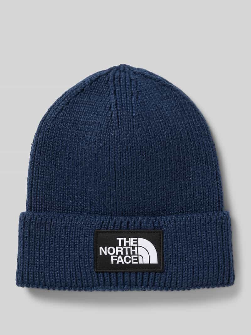 The North Face Beanie in gebreide look met logopatch model 'Box'
