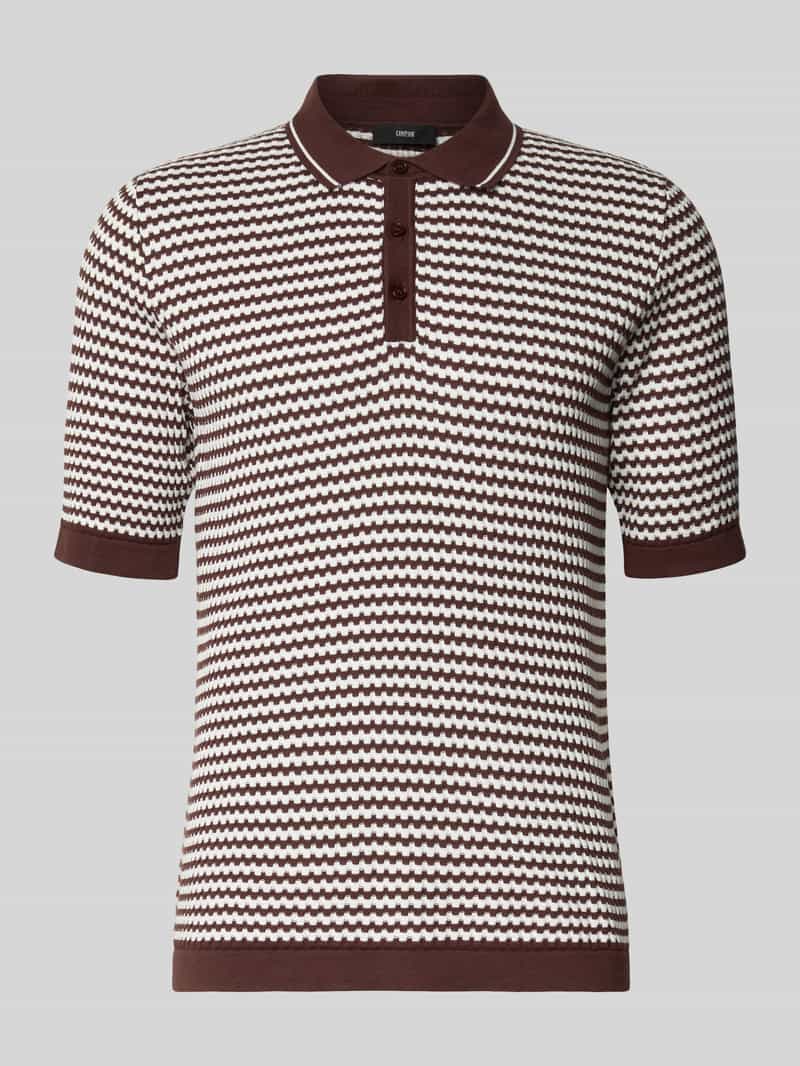 slim fit poloshirt met knoopsluiting model 'FLAVIEN'