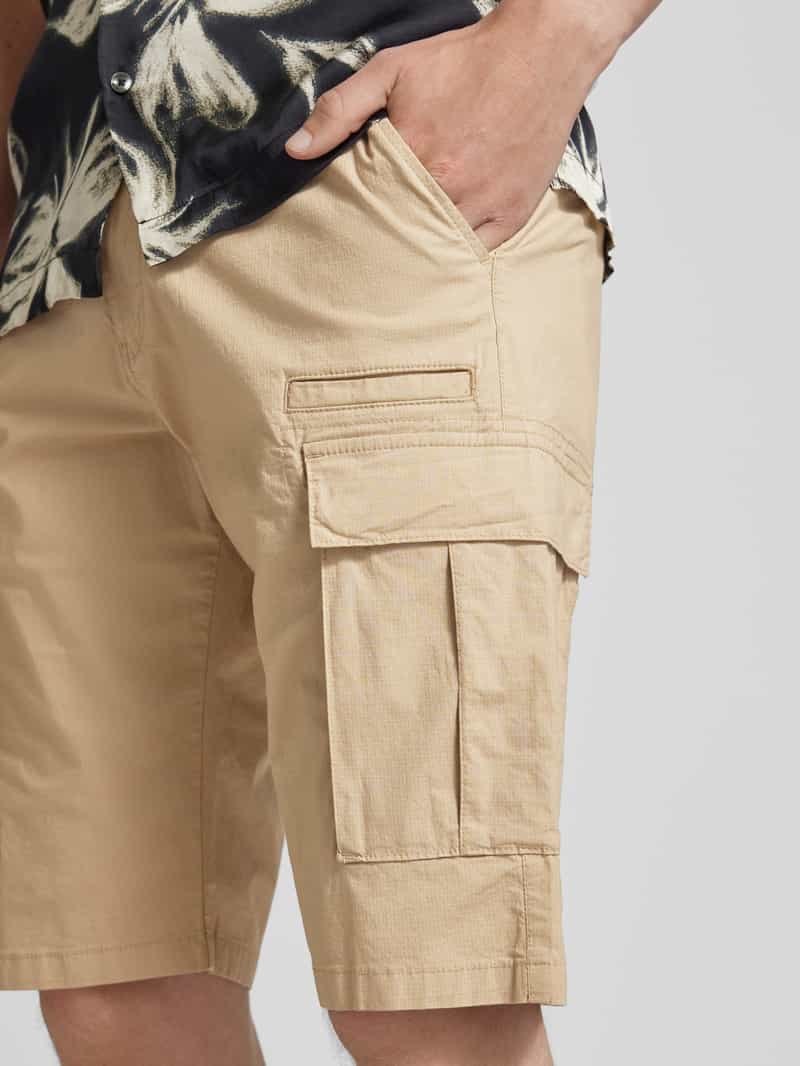 s.Oliver BLACK LABEL Straight leg cargobroek met cargozakken