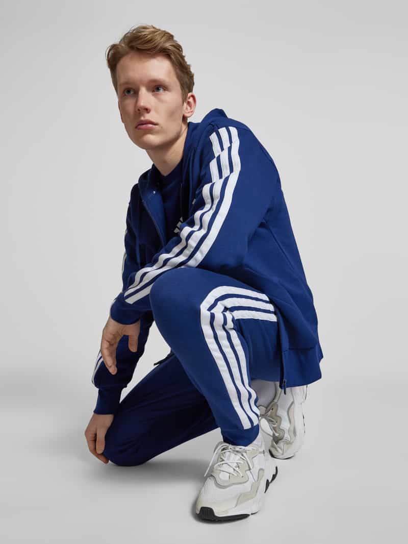 ADIDAS SPORTSWEAR Sweatjack met viscose en labelstitching