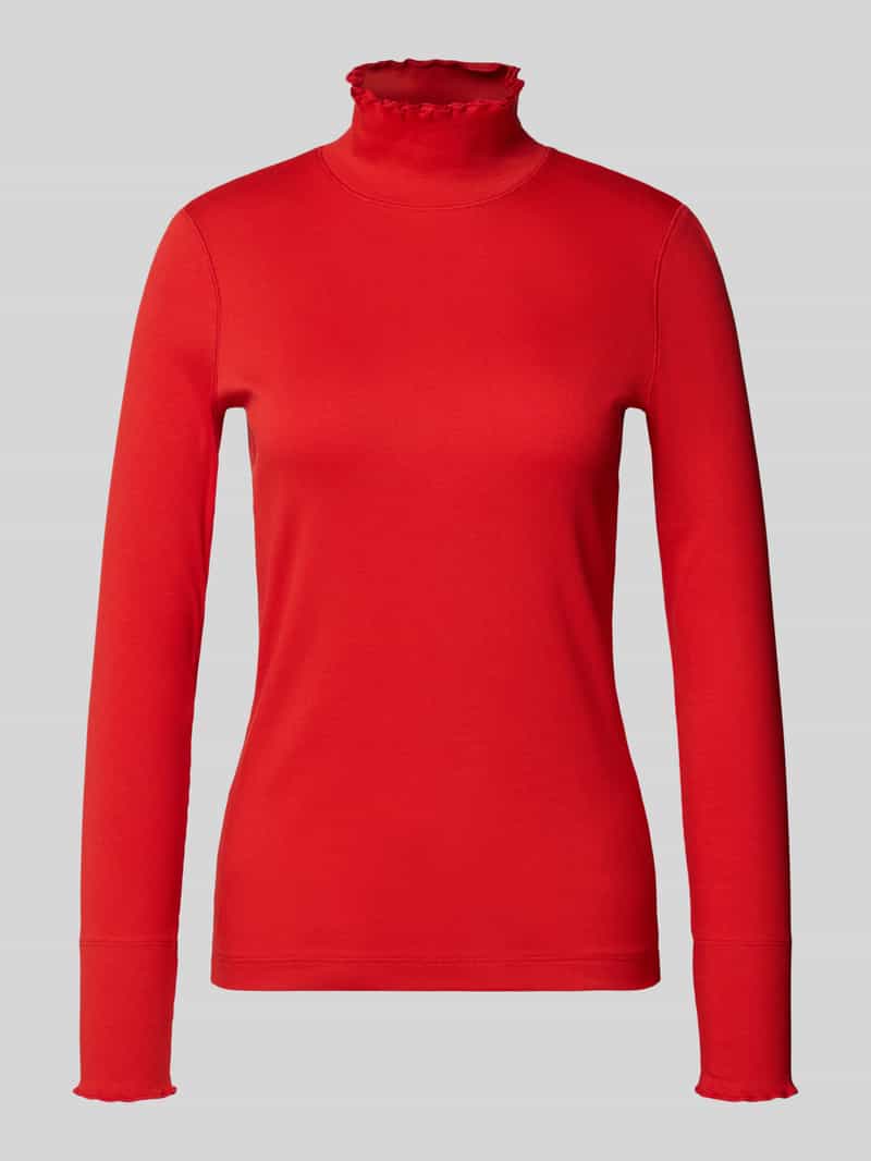 Marc Cain Shirt met lange mouwen en opstaande kraag